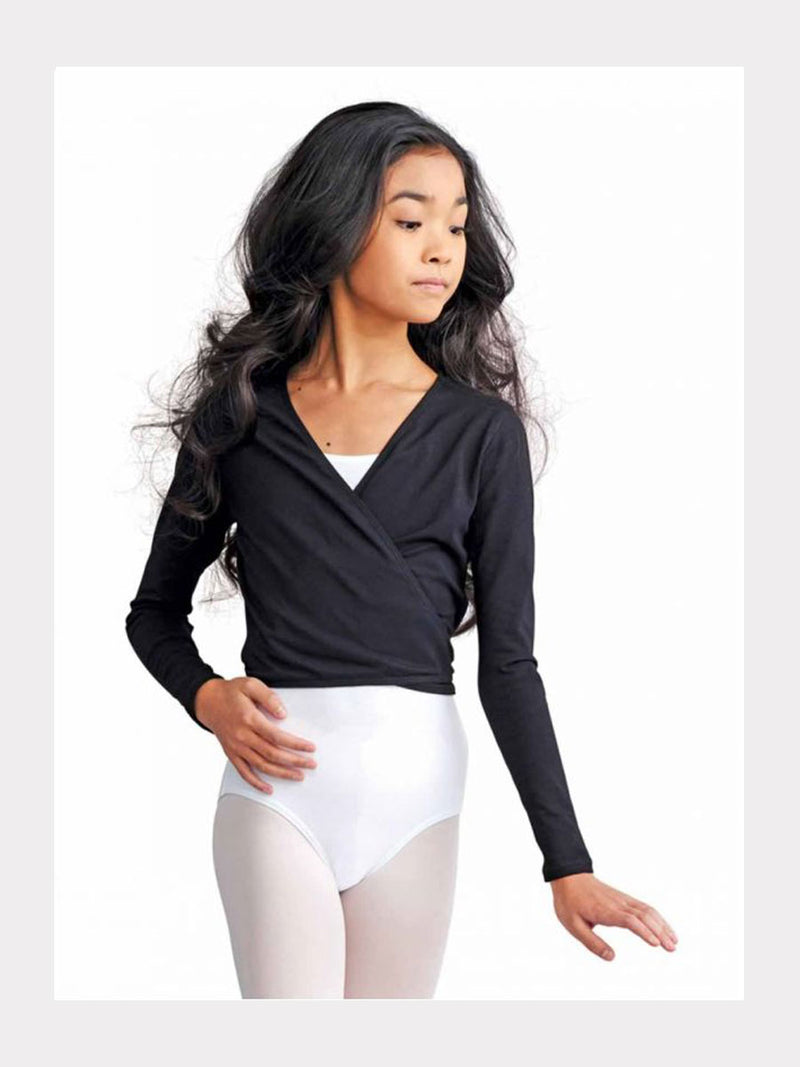 Capezio Wickeltop Schwarz Ballett Kinder