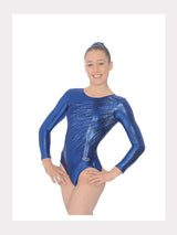 Gymnastik Trikot Langarm Strass-Motiv 8