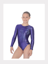 Gymnastik Trikot Langarm Strass-Motiv 8