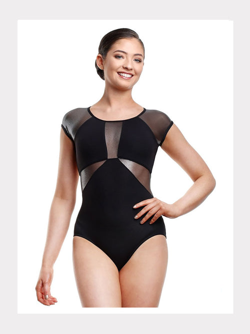 Damen Leotard Trikot Lunar Cap Schwarz