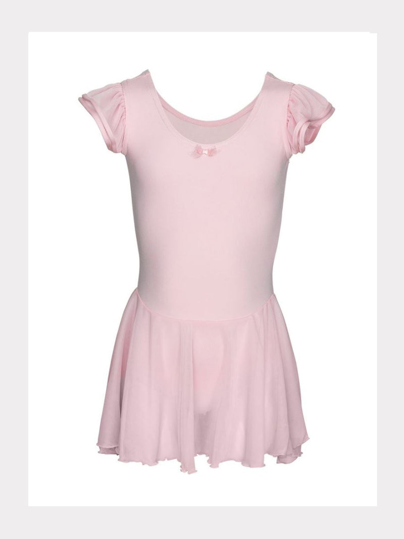 Kurzarm Ballett Tanz Kleid mit Flatterärmel