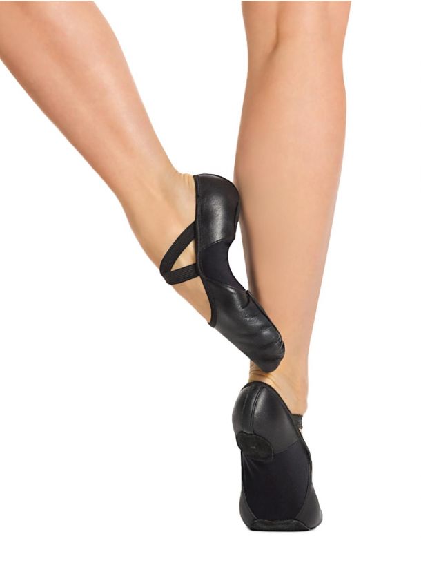 Capezio Leder Ballettschuh mit geteilter Sohle auch in Schwarz