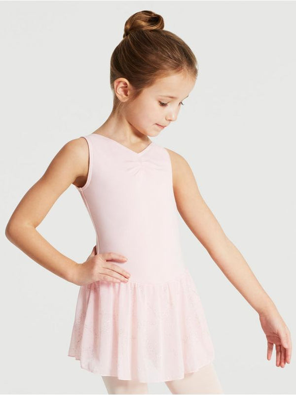 Ballett Kleid Capezio Chiffon Rock mit Glitzer Rosa