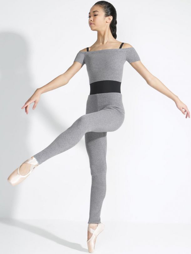Capezio Sweater Leggins warm-up grau