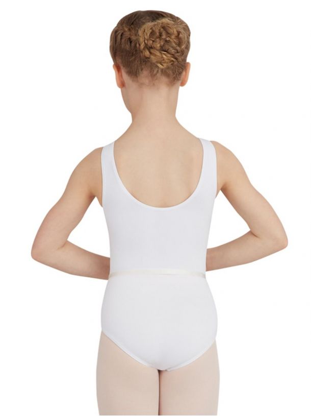 V-Ausschnitt Trikot Ballett Weiss Kinder
