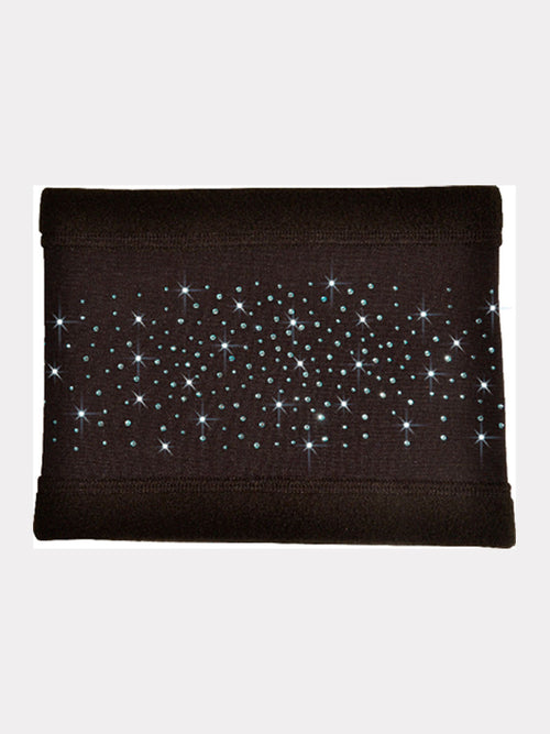 ChloeNoel Eiskunstlauf Polar Fleece Halswärmer Türkis Kristallen
