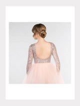 Tutu Ballettkleid mit Pailletten - 5-Lagen