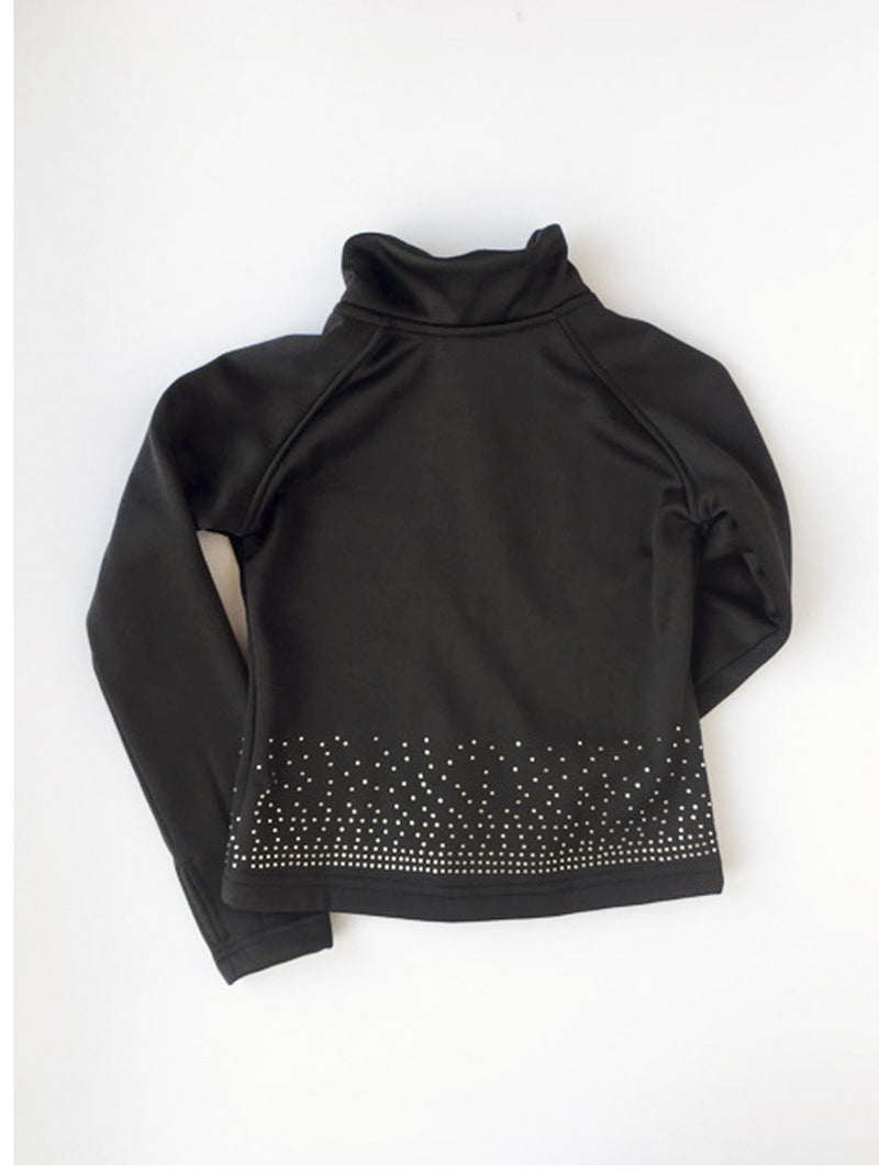 Eiskunstlauf Jacke DIAMOND Schwarz mit Kristallen