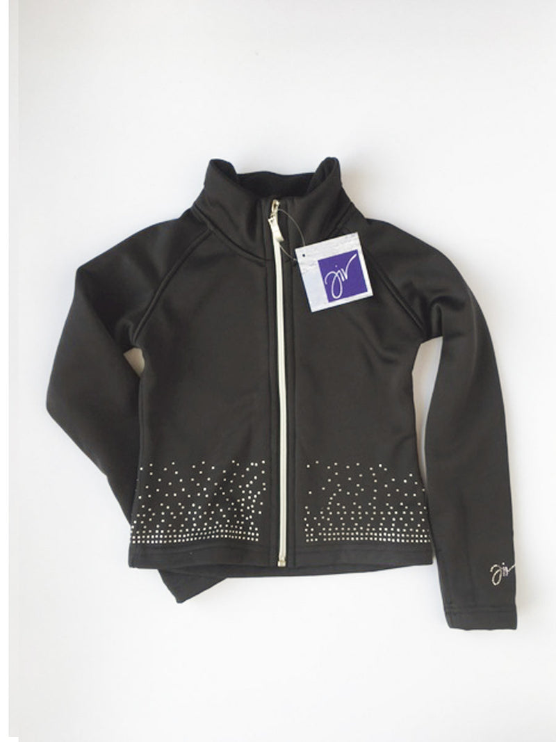 Eiskunstlauf Jacke DIAMOND Schwarz mit Kristallen