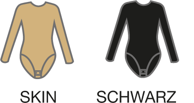 Graf Eislauf body Schwarz mit Stehkragen